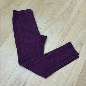 Oiselle berry heather leggings with pockets